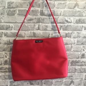 kate spade New York red nylon handbag.
